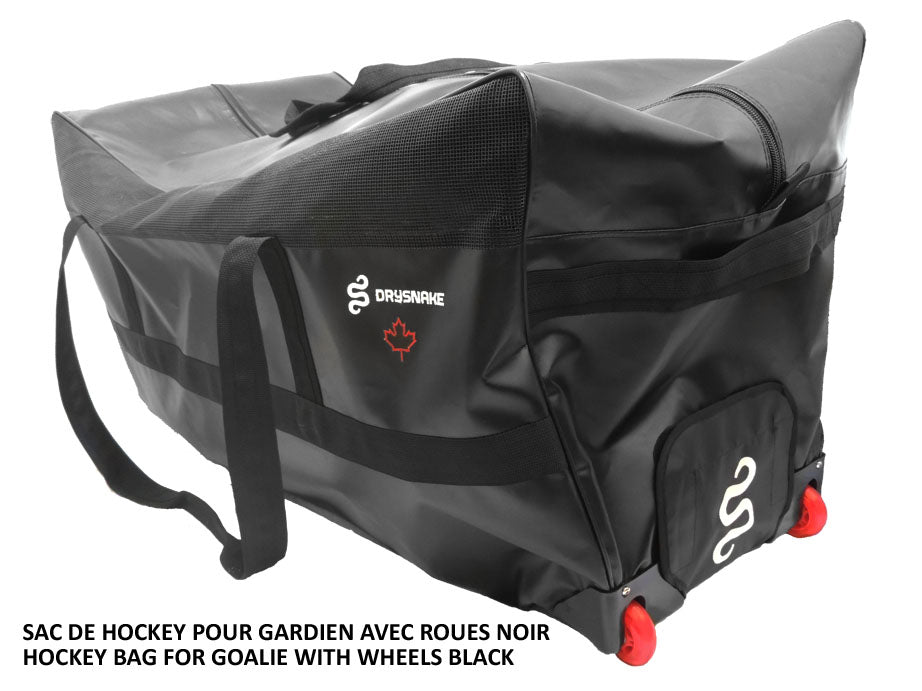 DRYSNAKE hockey wheel goalie bag black